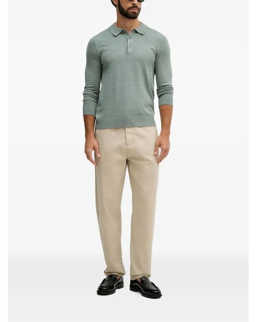 Lindbergh Natural Button-Fastening Trousers for men