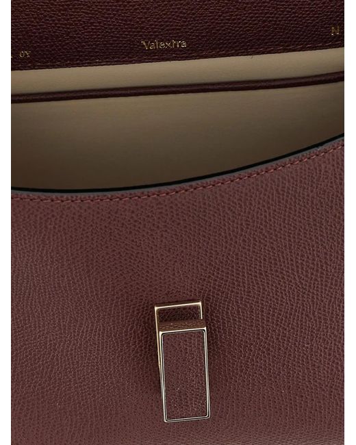 Valextra Purple Mini Iside Tote Bag