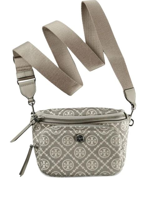 Tory Burch Gray Mini T Monogram Belt Bag