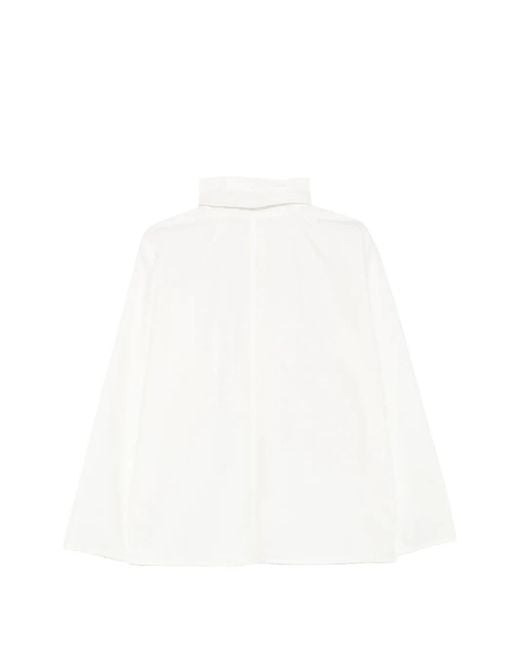 Sofie D'Hoore White Belor High-Neck Blouse