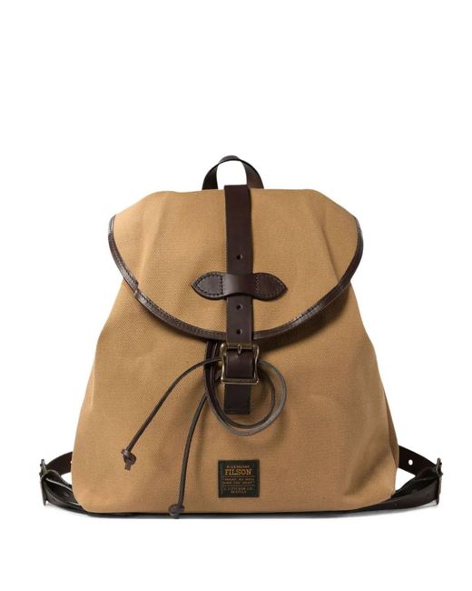 Filson Brown Cotton Backpack