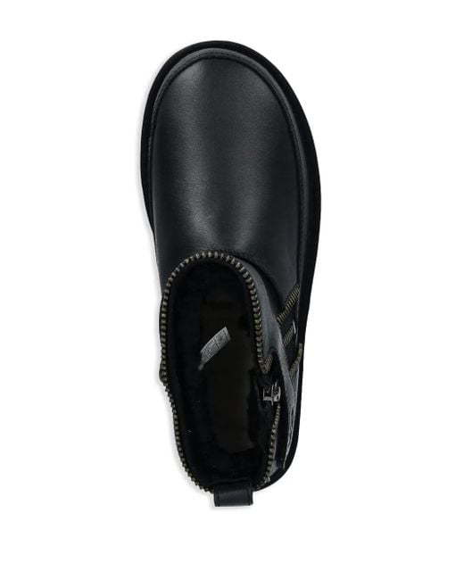 Ugg Black Classic Mini Moto Boots