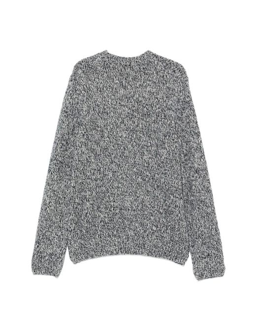 Herno Gray Cable-Knit Sweater for men