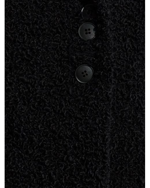 By Malene Birger Black Biena Textured Button Blazer