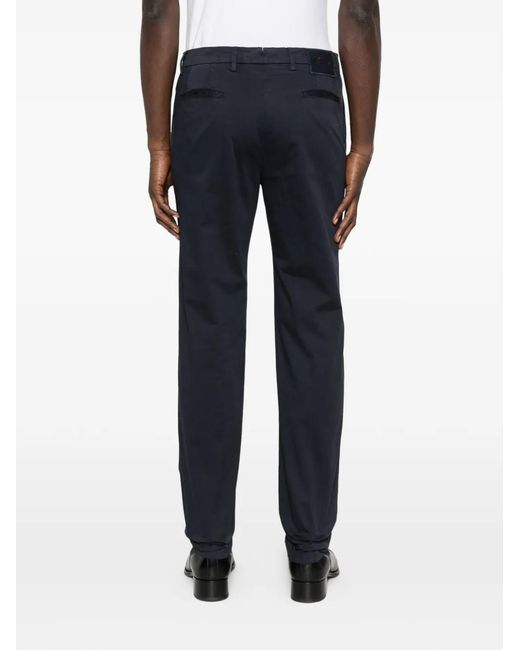 Kiton Blue Belt Loops Trousers for men