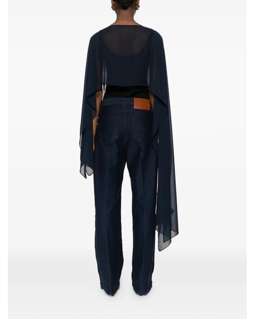 Gianluca Capannolo Blue Sheer Scarf