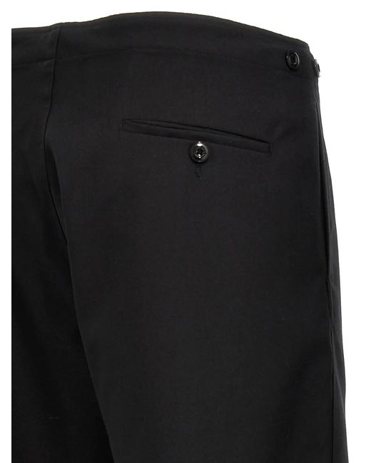 Cellar Door Black Buttoned Trousers for men