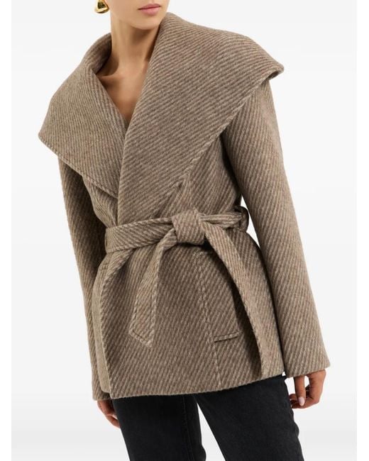 Rebecca Vallance Brown Lemuel Belted Wool Jacket