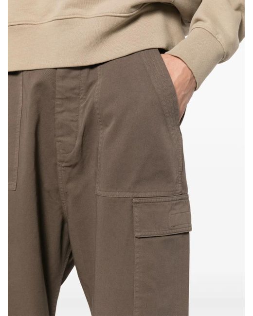 Rick Owens Brown Mid-Rise Cargo Trousers for men