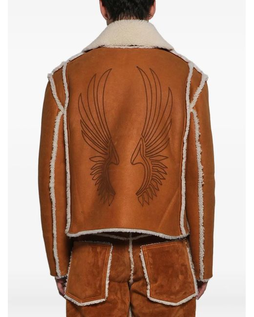 Chaqueta Con Águila Estampada Earthling VIP de hombre de color Brown