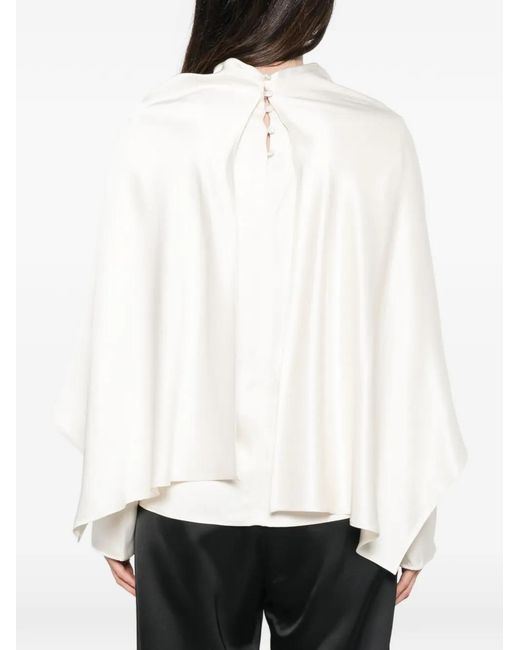 Blusa Drapeada Rohe de color White