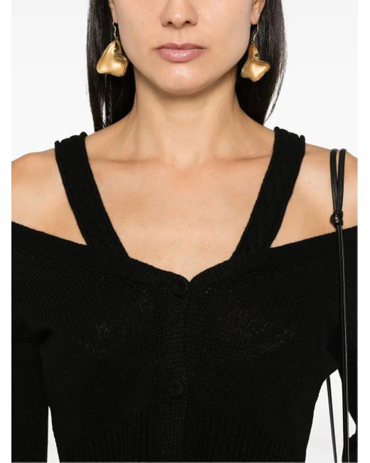 Twinset Black X Marco Rambaldi Cropped Cardigan