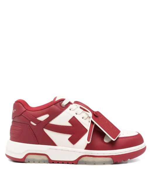 Off-White c/o Virgil Abloh Red Out Of Office sneakers
