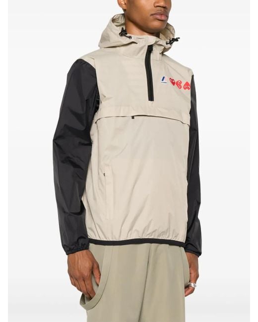 COMME DES GARÇONS PLAY X K-way ハートパッチ ライトジャケット Natural