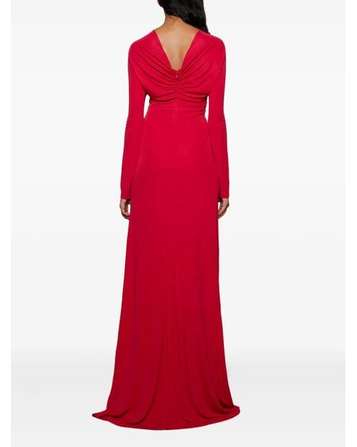 Christopher Esber Strapless Jurk in het Red