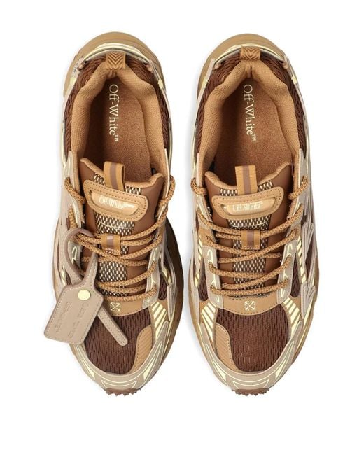 Off-White c/o Virgil Abloh Brown Sports Shoes "Ow Be Right Back" for men