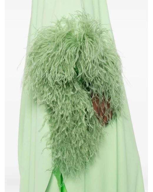 Abito Con Decorazione di Dina Melwani in Green