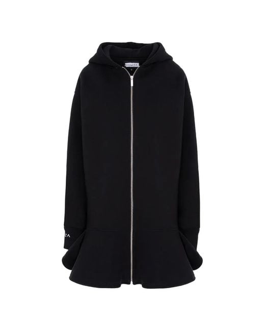 Hamza Black Bell Fleece Dress