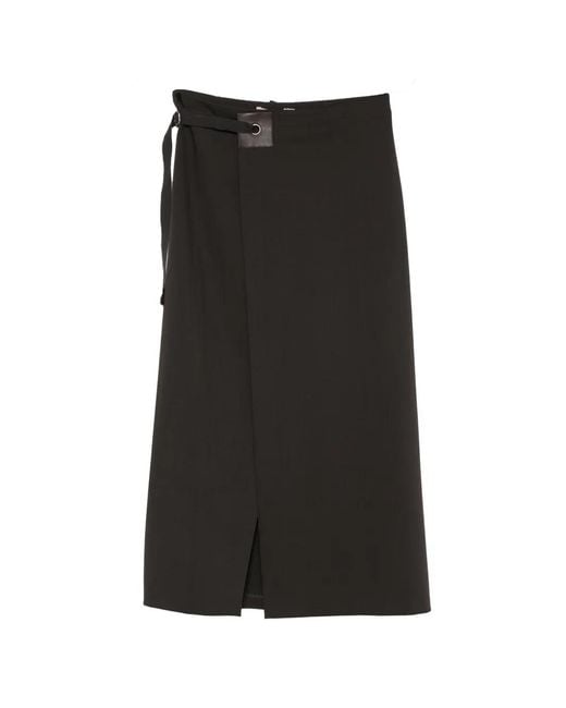 Paloma Wool Blont Midi-Wikkelrok Met Split in het Black