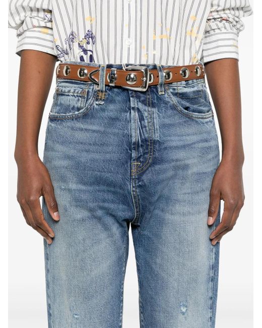 R13 Drop-Crotch Jeans With Whiskering Effect in Blue | Lyst