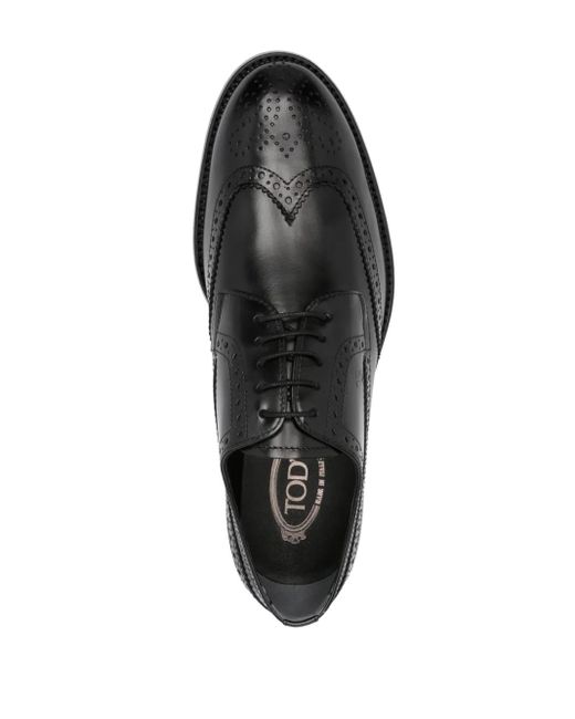 Tod's Black Flat Shoes for men