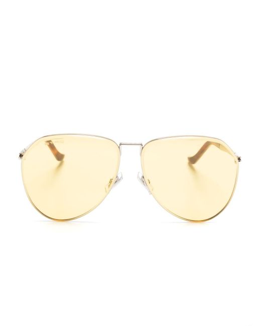 Etro Natural Luxury Metal Pilot-frame Sunglasses
