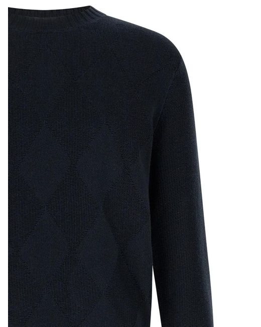 Ballantyne Blue Round-Neck Sweater for men
