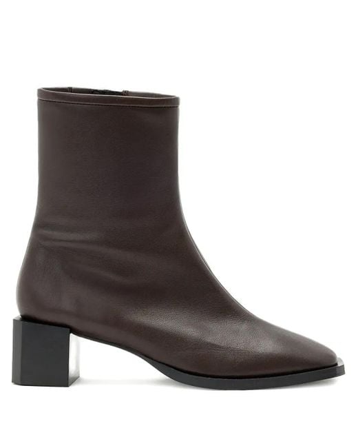 AllSaints Brown 48Mm Avril Leather Ankle Boots