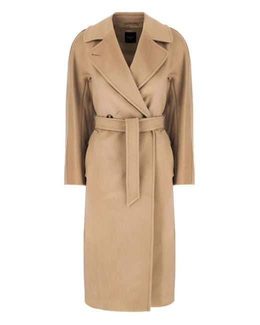 Weekend by Maxmara Natural Max Mara Weekend Pure Wool Coat With Belt