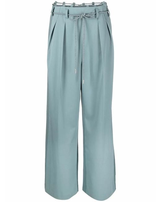 ANDERSSON BELL Blue Rope Detailing Cropped Trousers