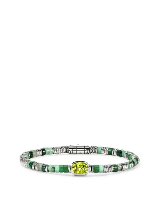 John Hardy Green Heishi Multi-Stone Bracelet