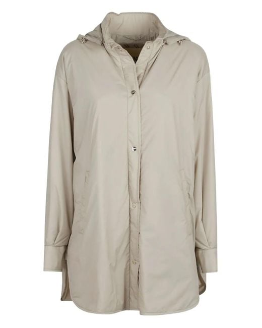Herno Gray Kapuzenjacke mit Knöpfen
