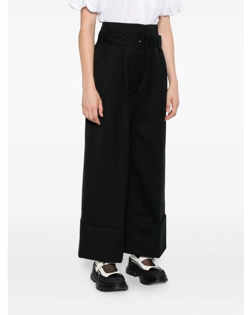 Simone Rocha Black Belted Trousers