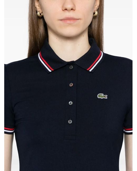 Lacoste Blue Polo-Collar Dress