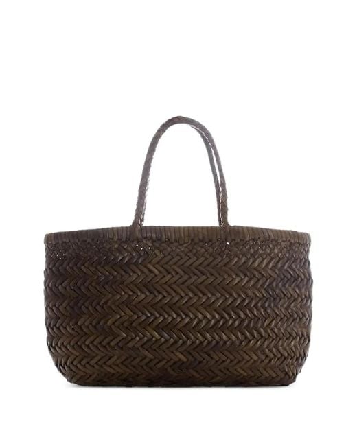 Dragon Diffusion Brown Woven Pendant Tote Bag