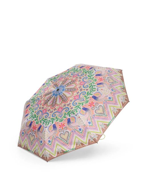 Bimba Y Lola Pink Printed Umbrella