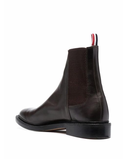 Thom Browne Brown Leather Chelsea Boots for men