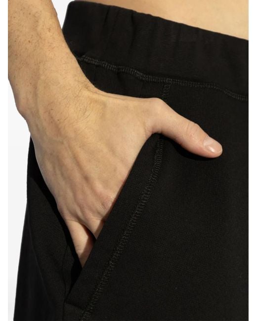 DSquared² Black Logo-Embroidered Shorts for men