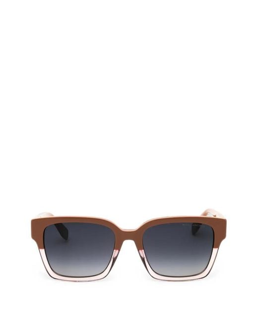 Marc Jacobs Blue Rectangle-Frame Sunglasses