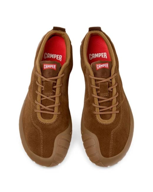 Camper Brown Peu Path Suede Sneakers