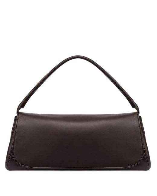 Alberta Ferretti Black Schultertasche Aus Leder
