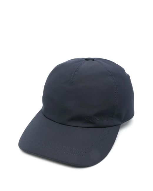 メンズ Canali ロゴ キャップ Blue