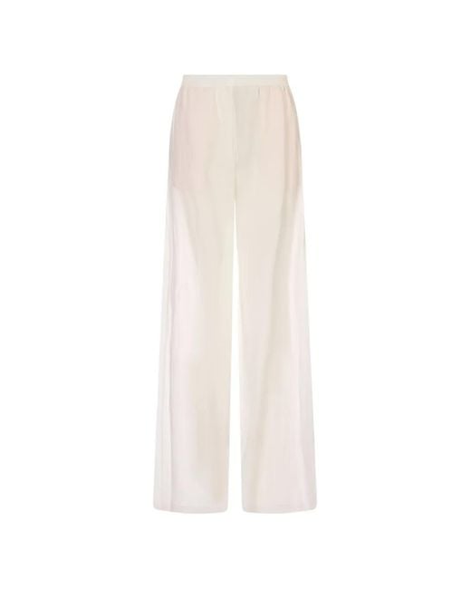 Fabiana Filippi White Amelia Wide-Leg Palazzo Pants