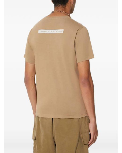 Universal Works Natural Logo-Print T-Shirt for men