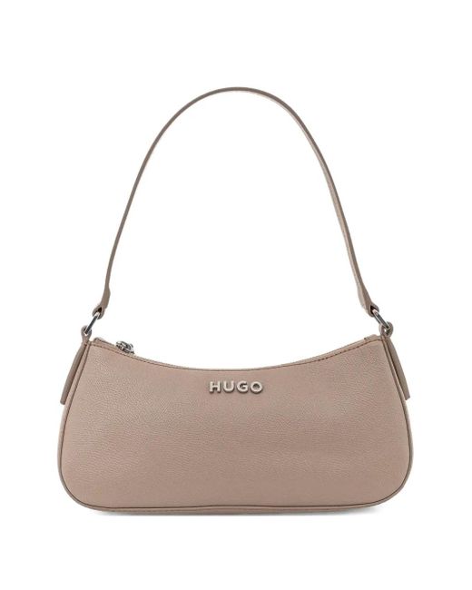 HUGO ロゴ ショルダーバッグ Natural