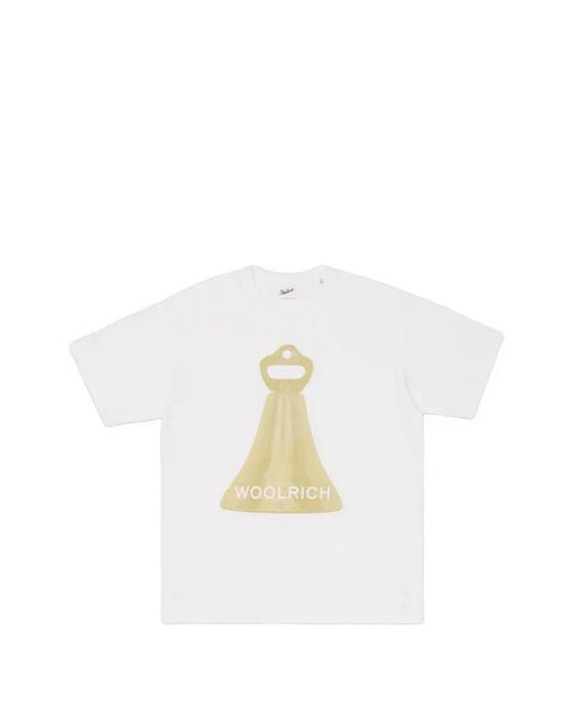 Woolrich White Bell-Print T-Shirt
