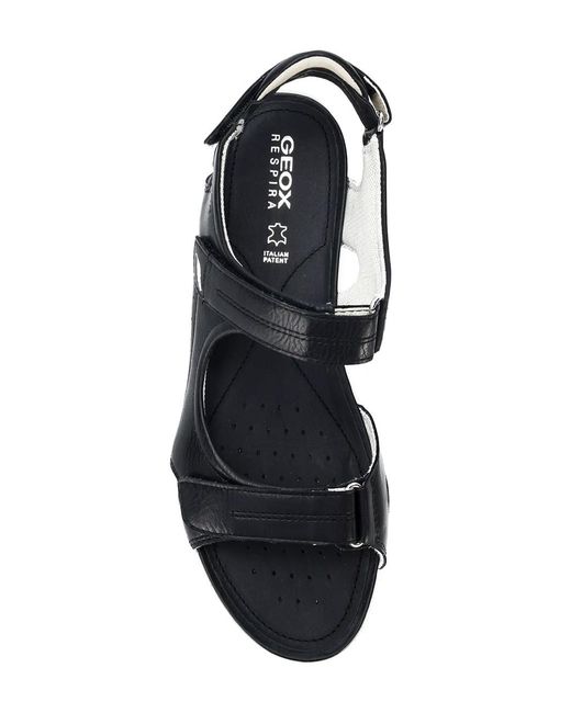 Geox Black Vega Sandals