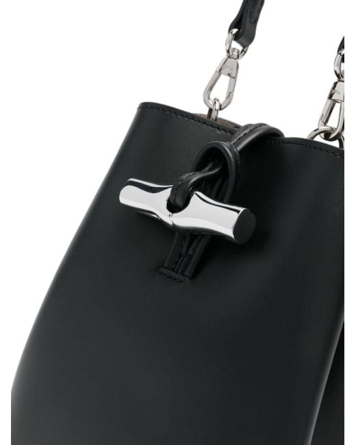 Longchamp Roseau Essential Mini Bucket-tas in het Black