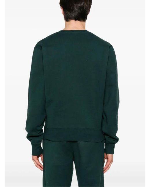 Saint Laurent Green Cassandre-Logo Sweatshirt for men