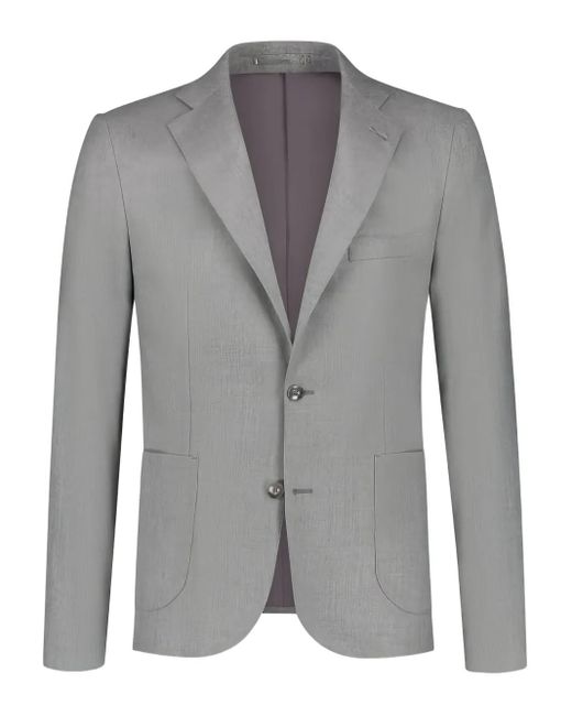 PAUL ZEIST Gray Notched-Lapel Single-Breasted Suit for men